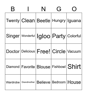 Sponge 2 Stamp Day Bingo Card