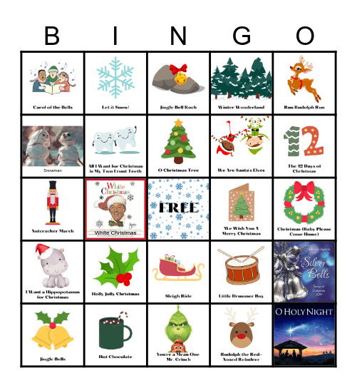 Christmas Music Bingo (35) Bingo Card