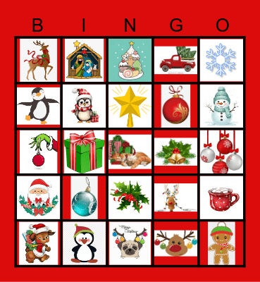 CHRISTMAS BINGO Card