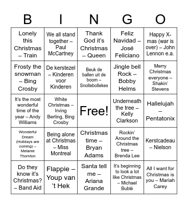 Kerstbingo 2024 Bingo Card