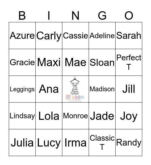Christina's LuLaRoe Pop-up Bingo Card