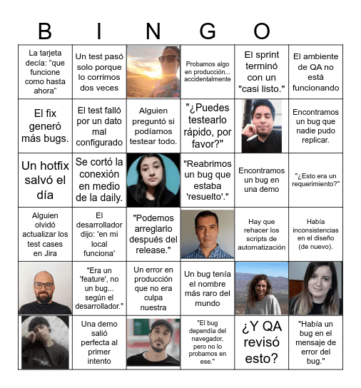 Bingo CE Bingo Card
