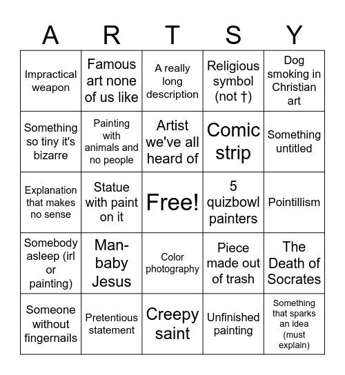 The Met Bingo Card