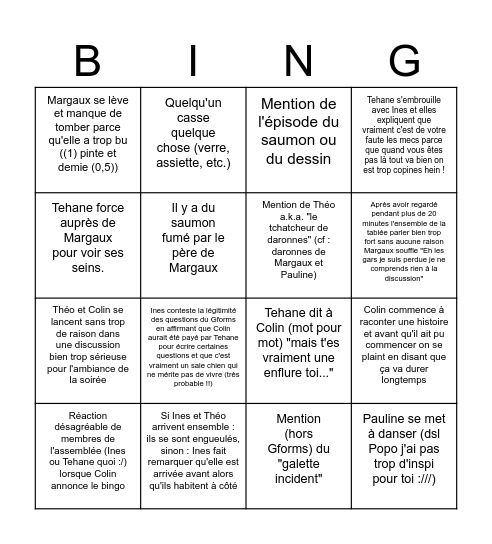 Bingo de Noël en famille !!! Bingo Card