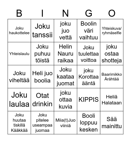 Bilebingo Card