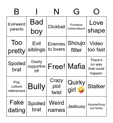 Msa bingo card Bingo Card
