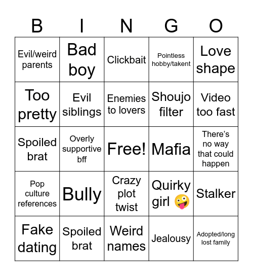 Msa bingo card Bingo Card