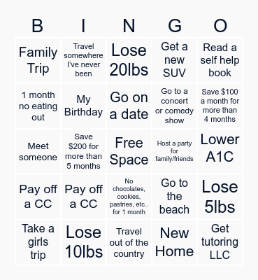 2025 Vision Bingo Card