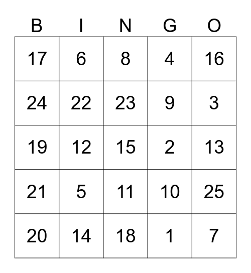 1-25-numbers-bingo-card