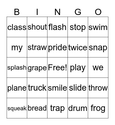 Chart 6 & 7 Blend Bingo #3 Bingo Card