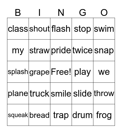 Chart 6 & 7 Blend Bingo #3 Bingo Card