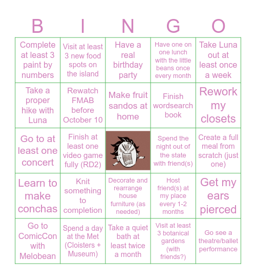 2025 Bingo Bonanza Bingo Card