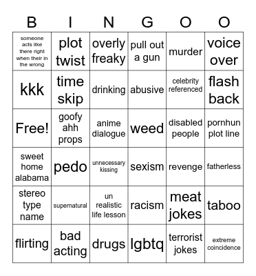 TT Bingo Card