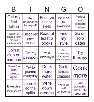 2025 Bingo Card Bingo Card