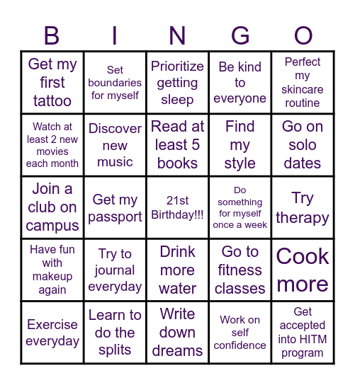 2025 Bingo Card Bingo Card