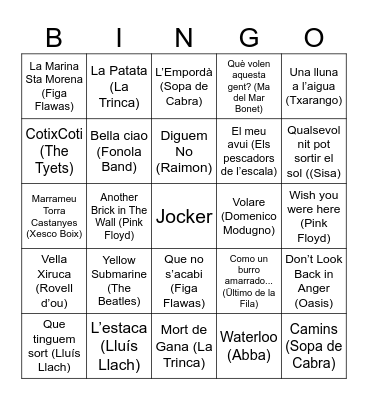 Quinto de Sant Steve Bingo Card