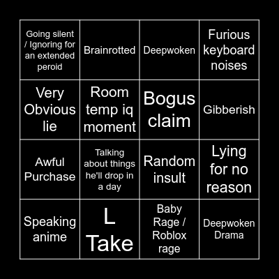 Jordan Gold Bingo Card