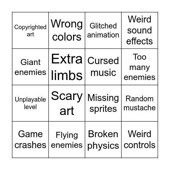 AI Bingo Card