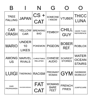 IG BINGO Card