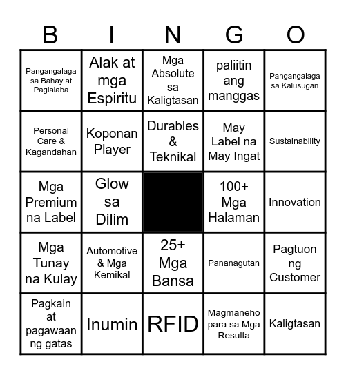Kilalanin ang MCC Bingo Card