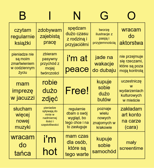 2025 BINGO Card