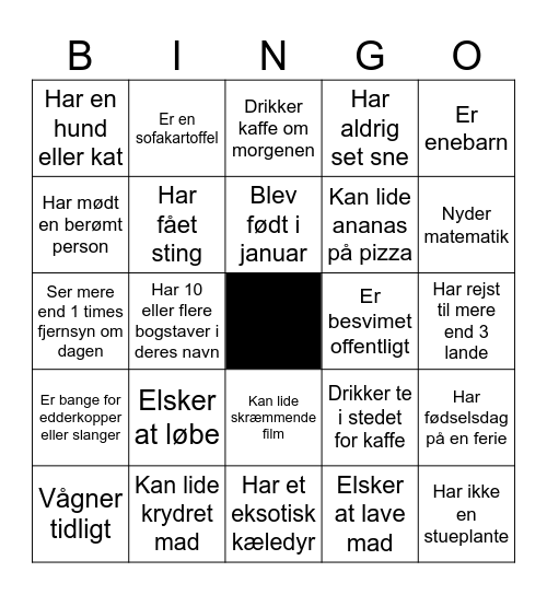 FIND EN, DER... Bingo Card