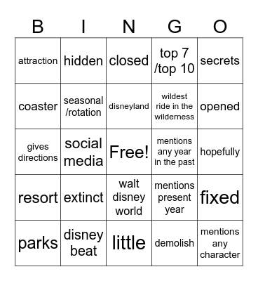 TPMvids Bingo Card