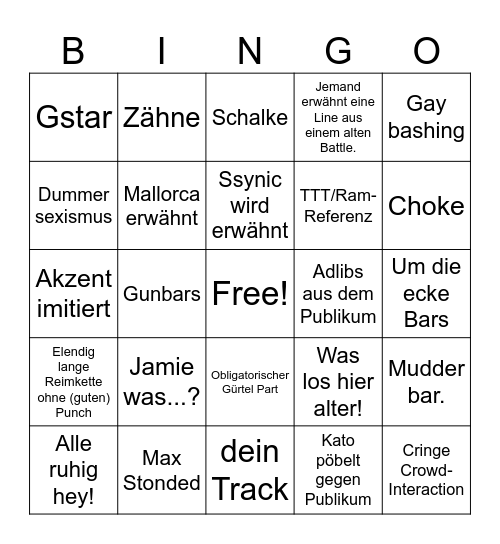Title Match Bingo Card
