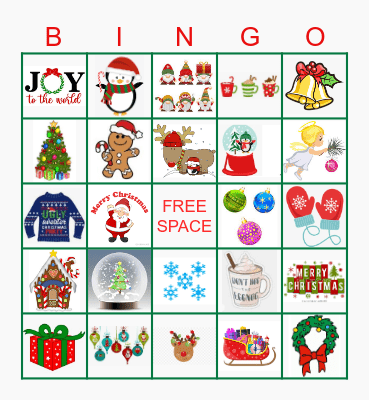 SOTF Holiday BINGO Card