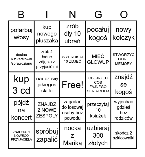 2025 BINGO CARD Bingo Card