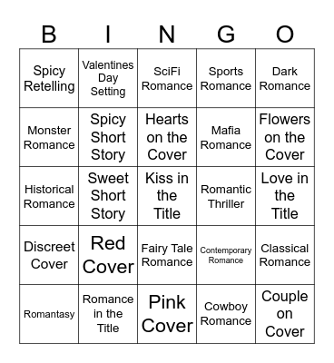 Valentines Bingo Card