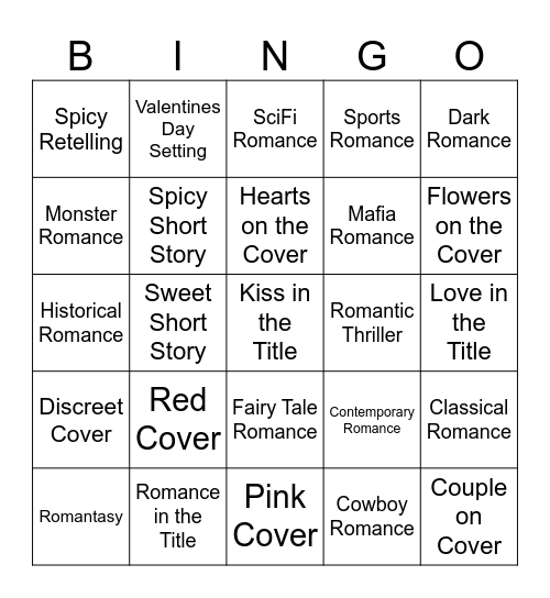 Valentines Bingo Card