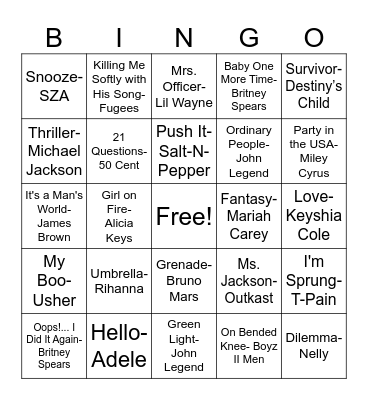 Christmas 2024 Bingo Card