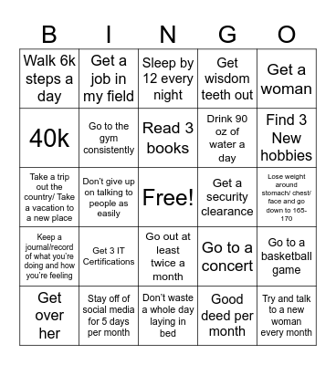 2025 Bingo Card