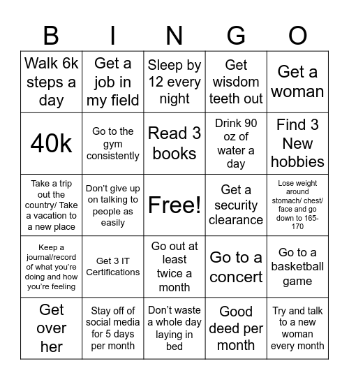 2025 Bingo Card