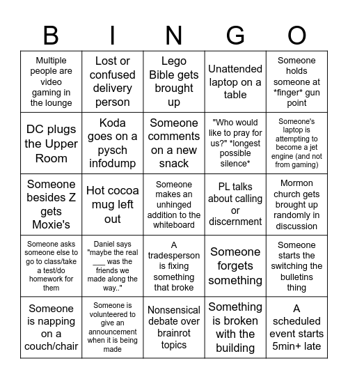 LC Bingo Card