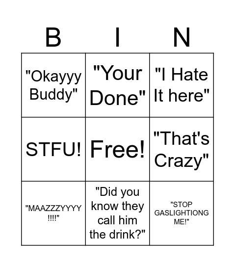 Retros Daily Quotes Bingo Card