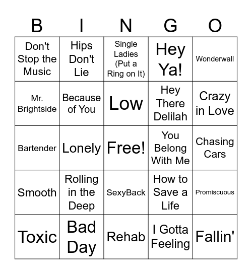 Nijjier Bingo Card