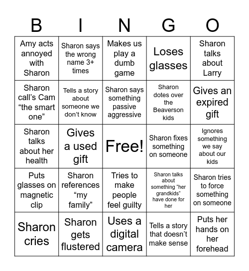 Make it Through Xmas Bingo Card