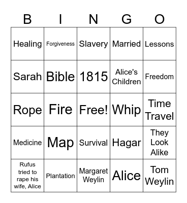 Book Club Bingo Card