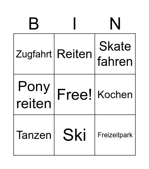 Nastasja BDAY Bingo Card