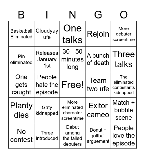 Tpot 15 Bingo Card