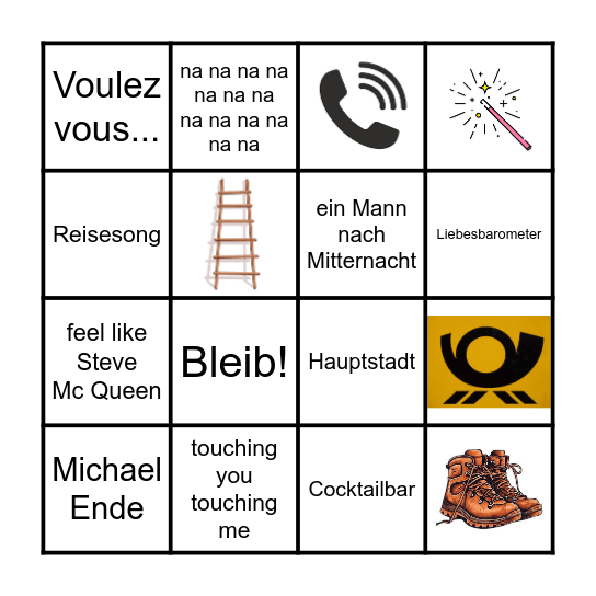 Silvesterbingo 24/25 Bingo Card