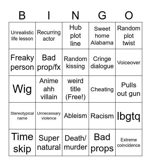 Tomorrow's Teaching Bingo Card