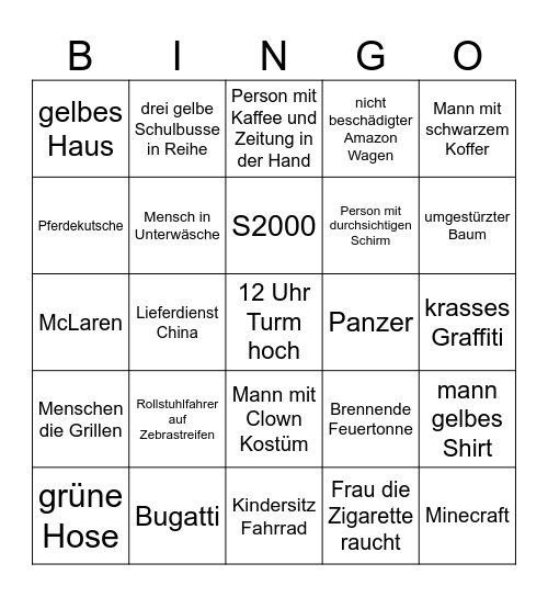 BingoMingo Bingo Card