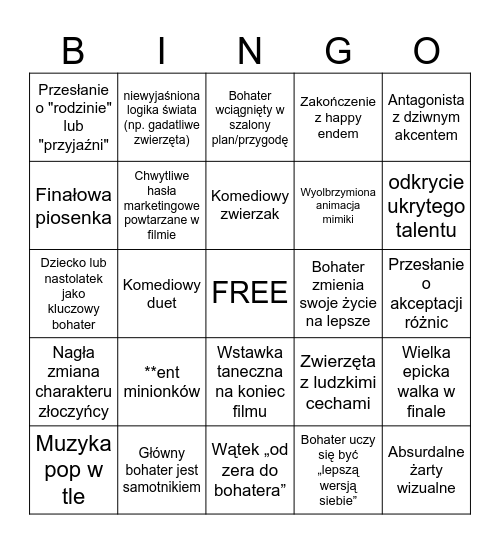 Ilumination Bingo Card