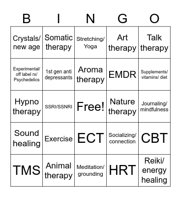 TR Desperation Bingo Card