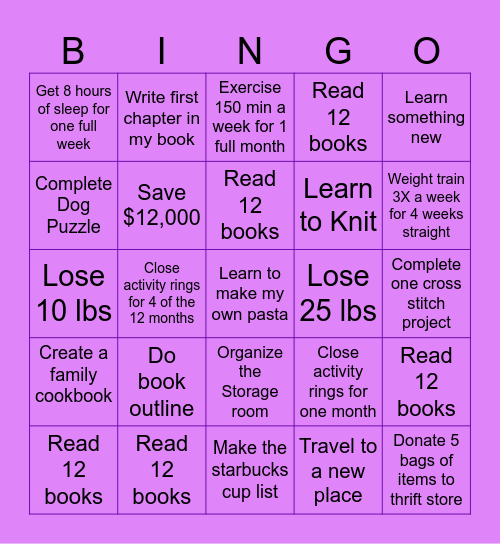 BINGO 2025 Bingo Card