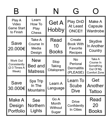 2025 BINGO Card