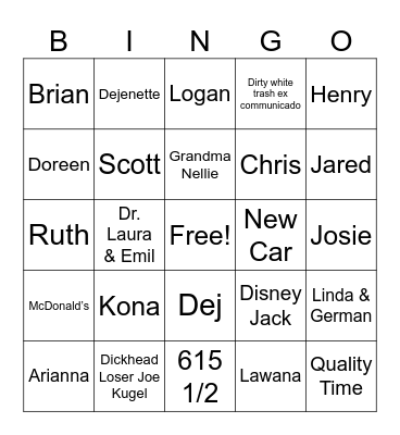 Knigin BINGO 2024 Bingo Card